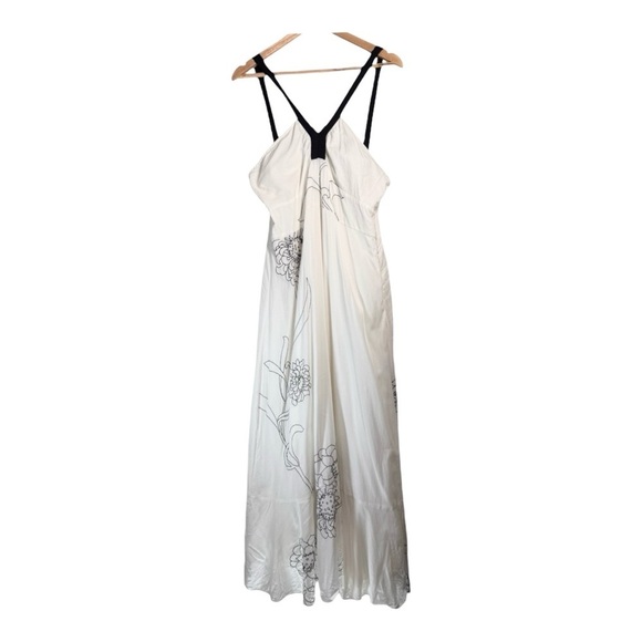Odille Dresses & Skirts - Anthropologie Odille White/Black Embroidered Maxi Dress NWT